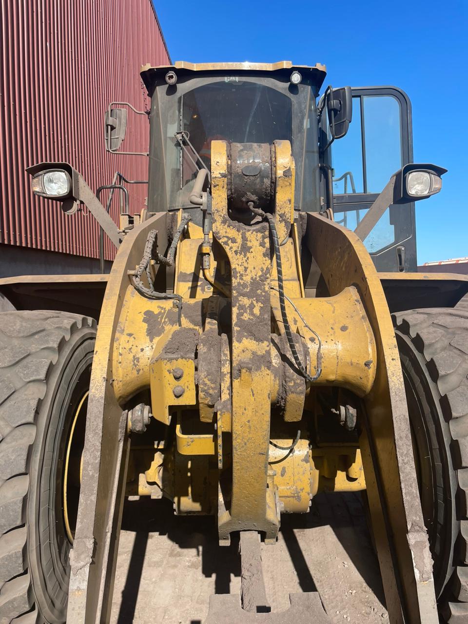 Front end loader used for heavy plant practical training
